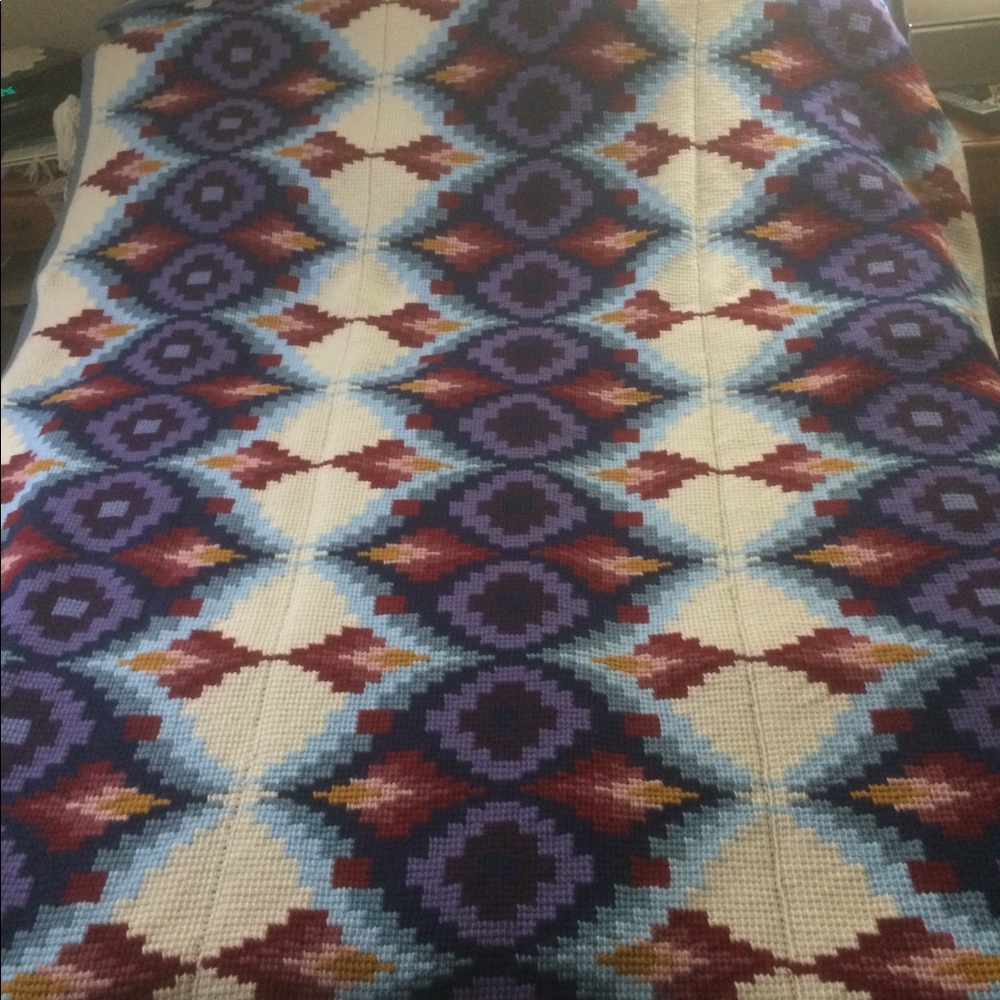 Heirloom Quality, Hand made crochet Afghan blanket